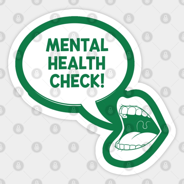 Mental Health Check Sticker by enrynz